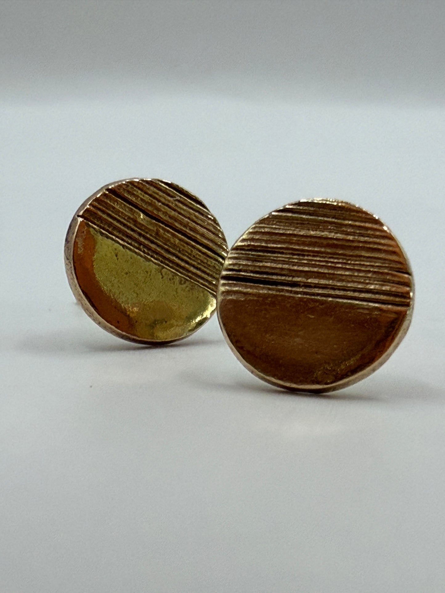 Sunny Bronze Circle Earrings