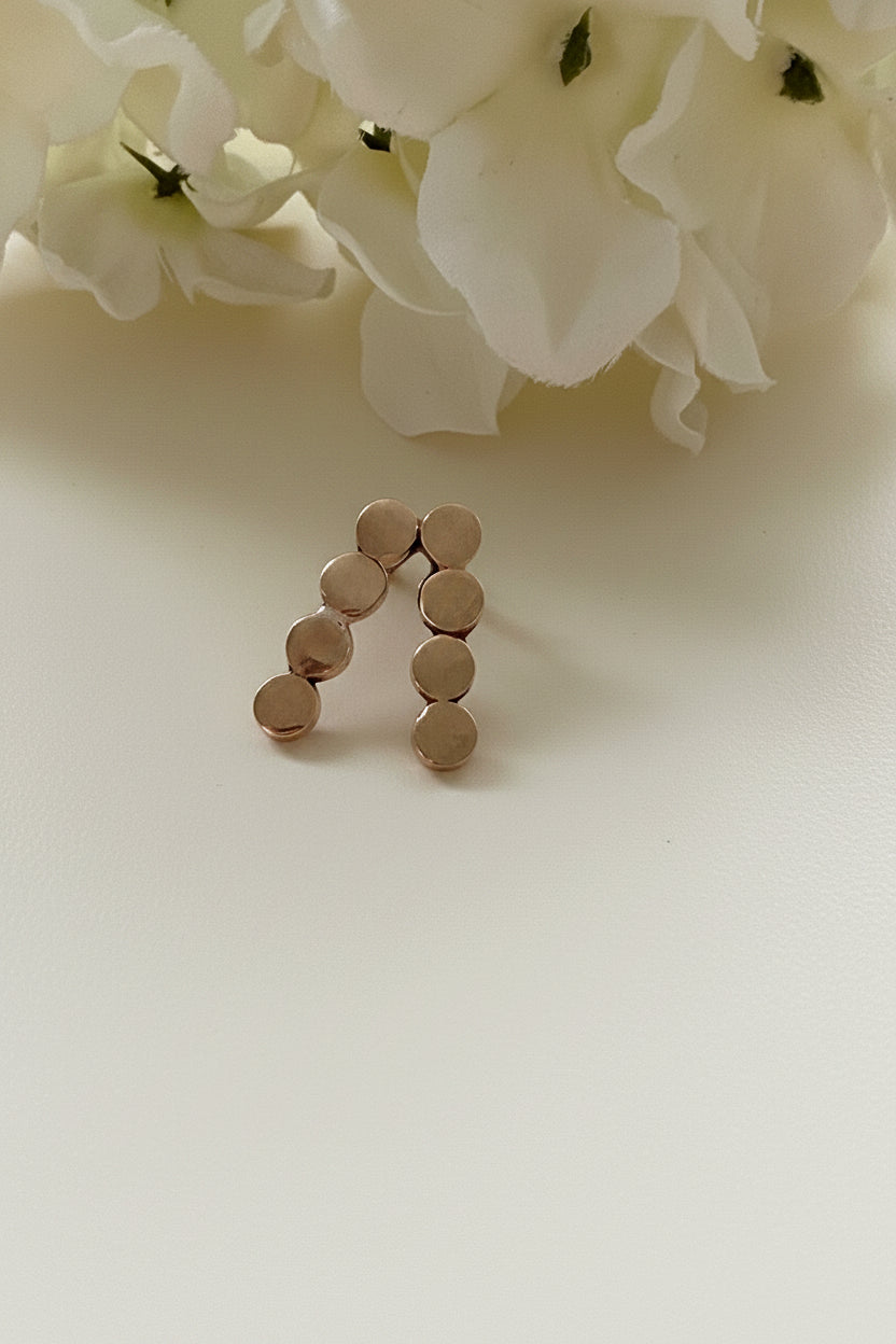 Sunny Bronze Circle Earrings