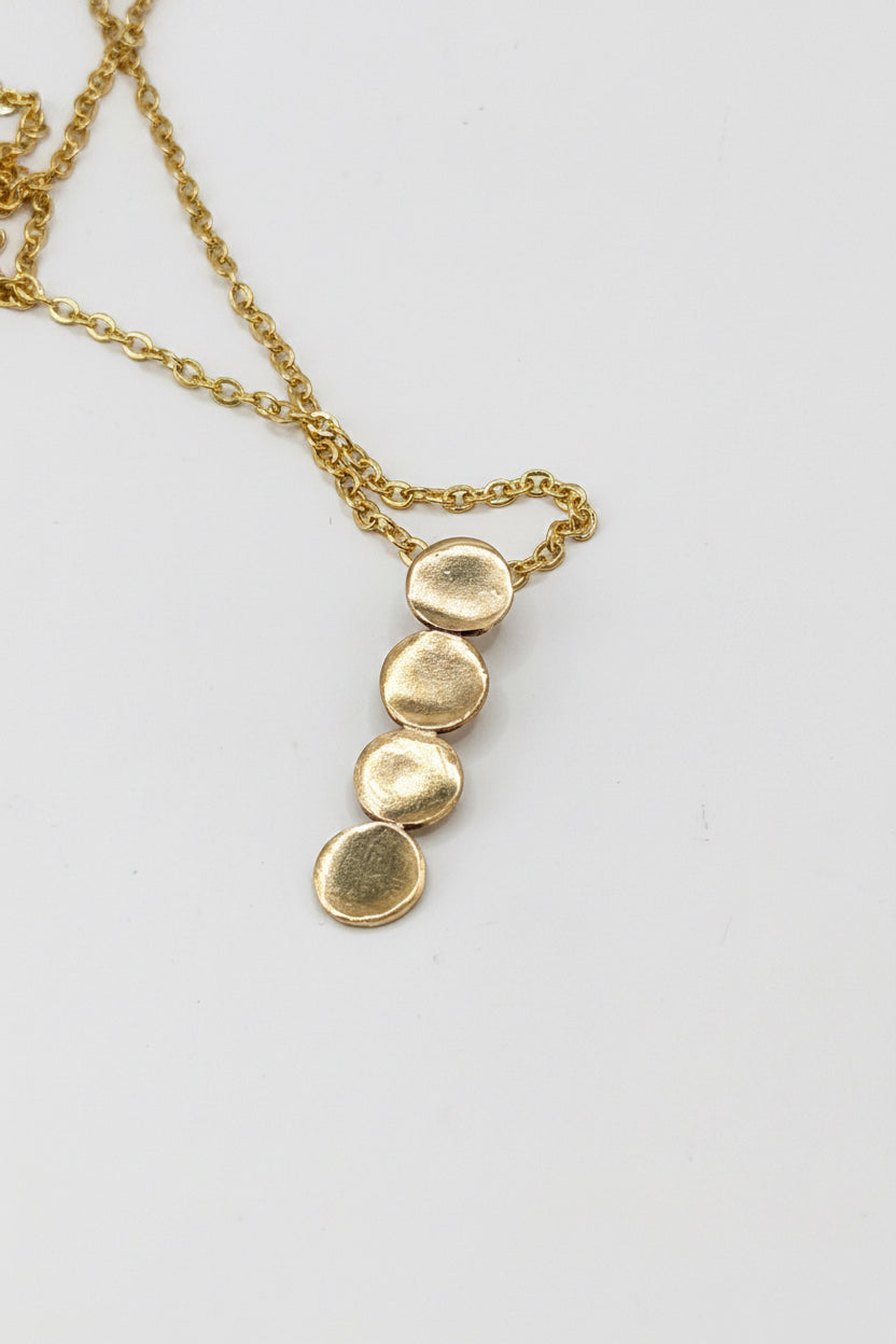 Sunny Bronze Circles Necklace