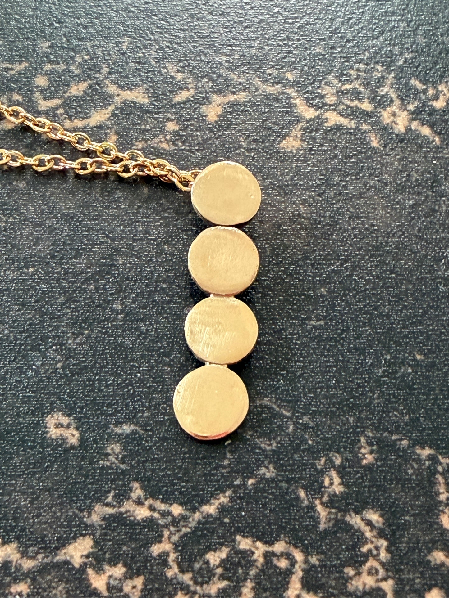 Sunny Bronze Circles Necklace