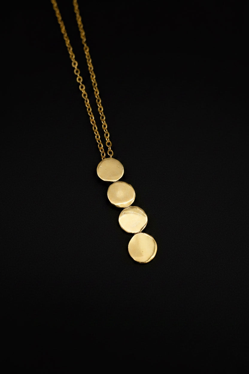 Sunny Bronze Circles Necklace