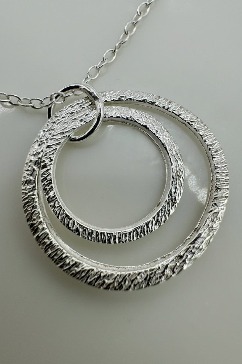 Silver Open Circle Necklace