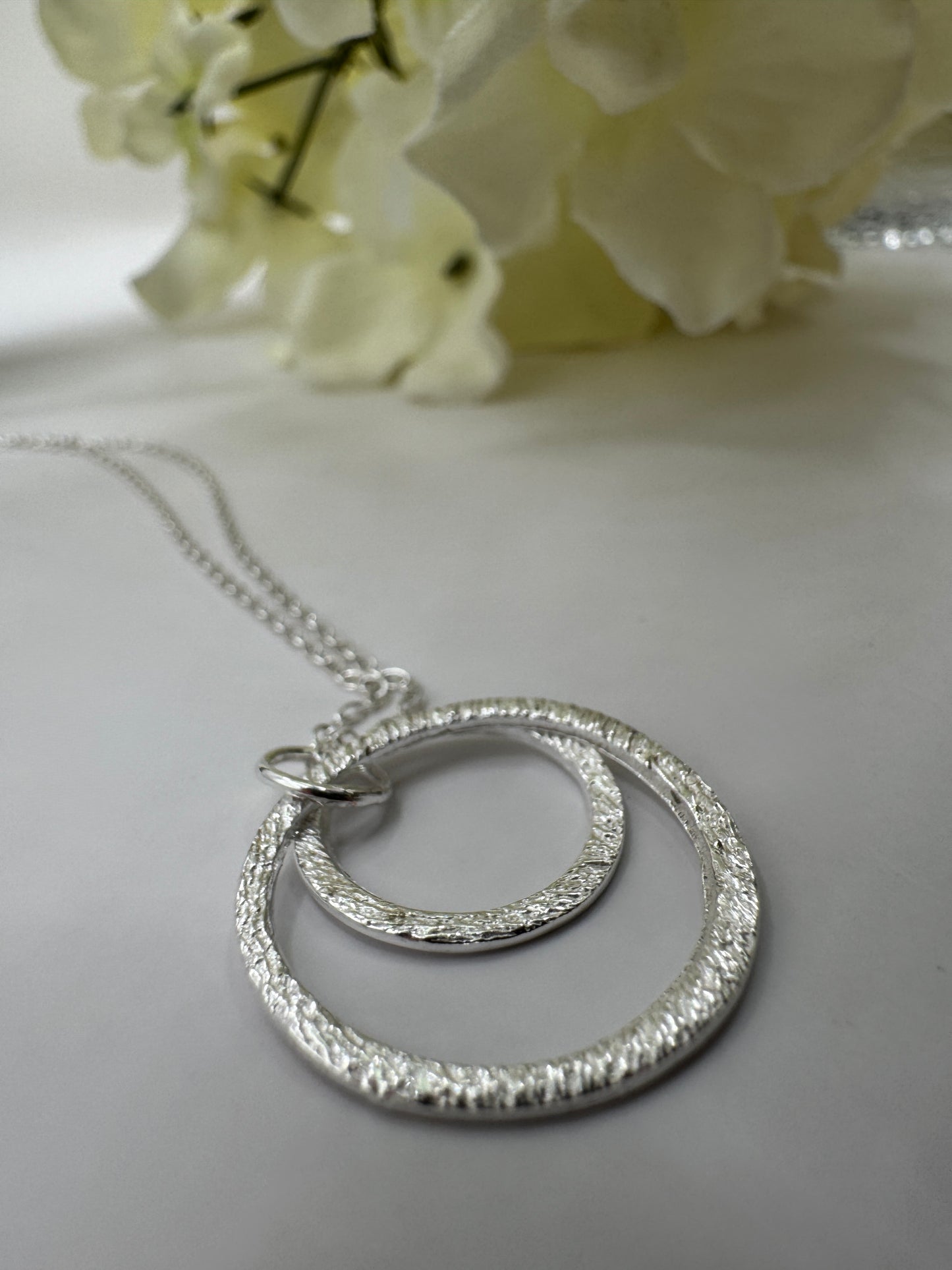 Silver Open Circle Necklace