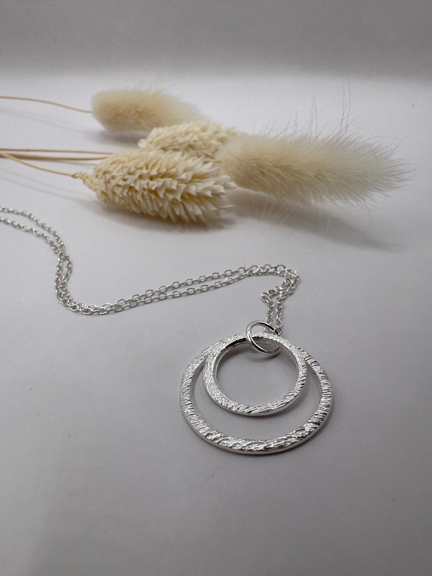 Silver Open Circle Necklace