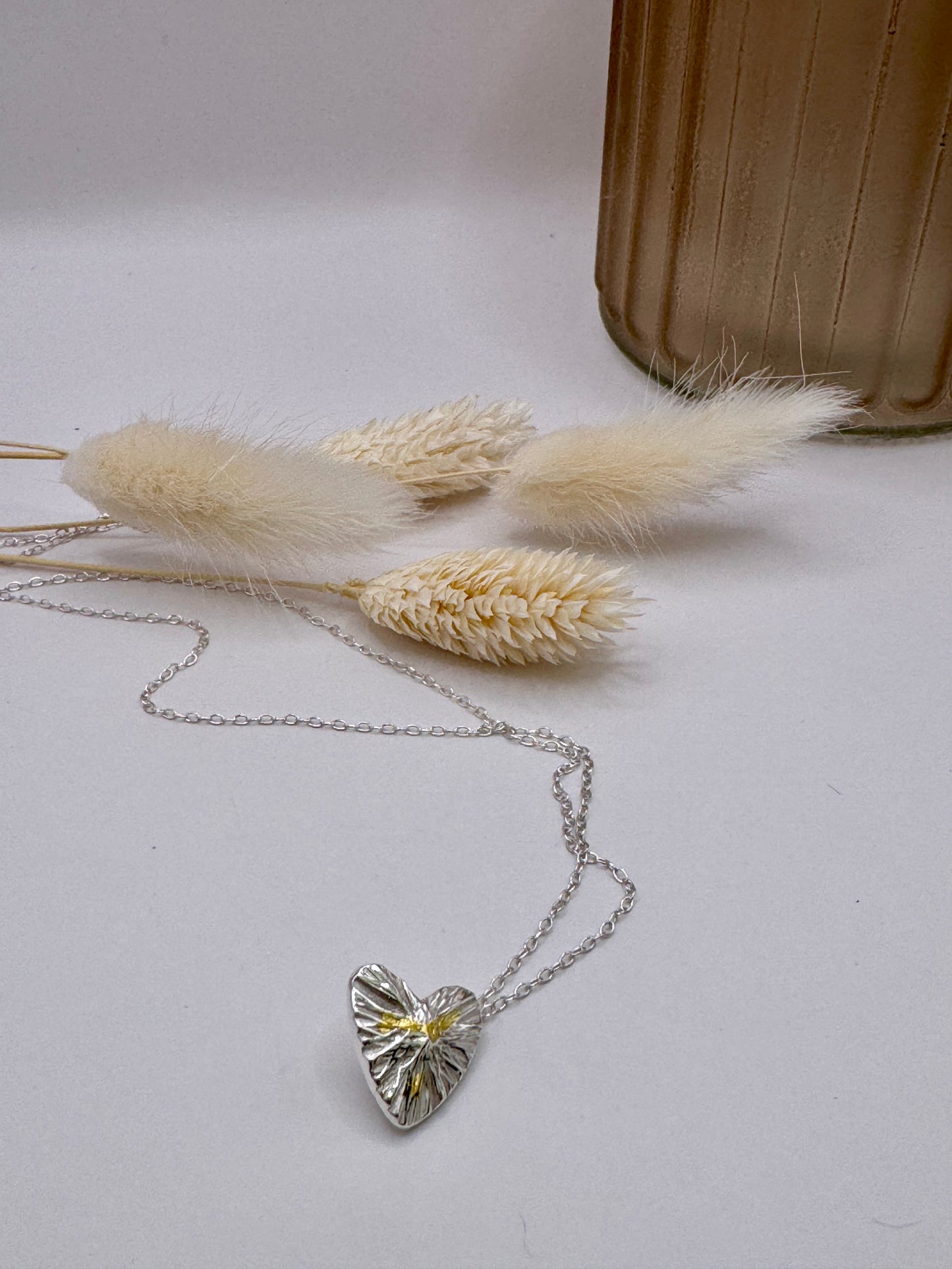 Silver & Gold Heart Necklace