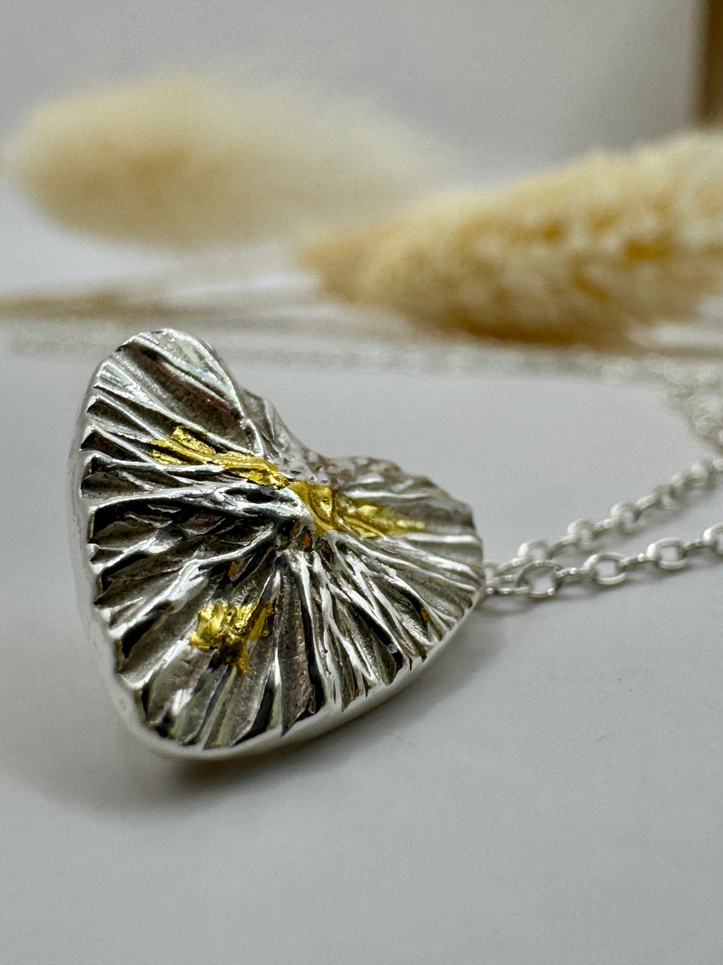 Silver & Gold Heart Necklace