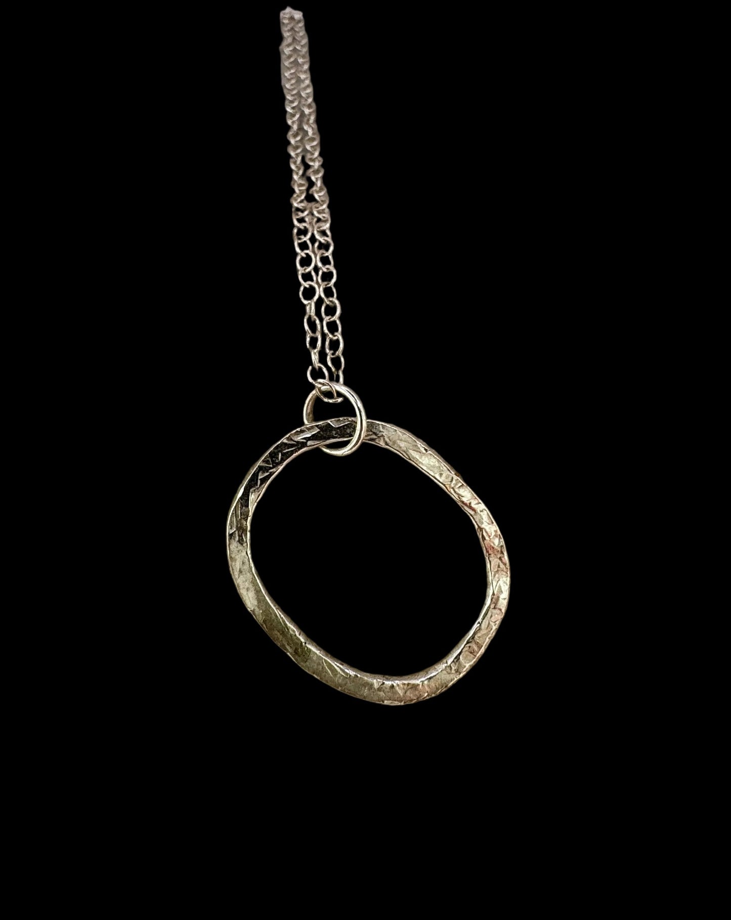 Silver Oval Necklace